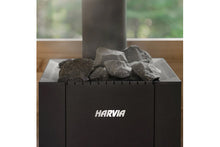 Load image into Gallery viewer, Harvia Linear 28 Wood-Burning Sauna Stove Heater (Black)
