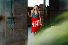 Load image into Gallery viewer, Harvia Sauna Towel (Red)