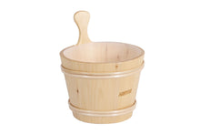 Load image into Gallery viewer, Harvia Wooden Sauna Bucket With Plastic Inner Container