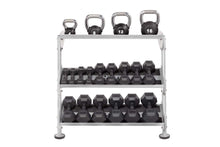 Load image into Gallery viewer, Hoist 36" 2-Tier Horizontal Dumbbell Rack w/ Optional 3-Tier (HF-5461-36)