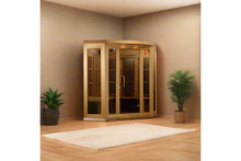 Load image into Gallery viewer, Maxxus "Avignon Edition" 3-Person Corner Near Zero EMF FAR Infrared Sauna