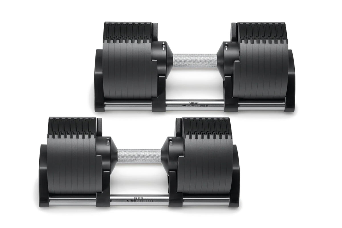 NÜOBELL 80lb Adjustable Dumbbells – 360 Fitness Superstore