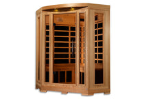 Load image into Gallery viewer, Pro 6 "Rebecca" 3-Person Corner Near Zero EMF Far Infrared Sauna (2025 Edition)