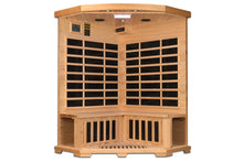 Load image into Gallery viewer, Pro 6 "Rebecca" 3-Person Corner Near Zero EMF Far Infrared Sauna (2025 Edition)