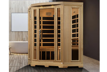 Load image into Gallery viewer, Pro 6 "Rebecca" 3-Person Corner Near Zero EMF Far Infrared Sauna (2025 Edition)