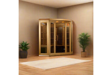 Load image into Gallery viewer, Pro 6 "Rebecca" 3-Person Corner Near Zero EMF Far Infrared Sauna (2025 Edition)