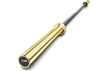 Load image into Gallery viewer, Warrior Black Cerakote & Gold Titanium Barbell