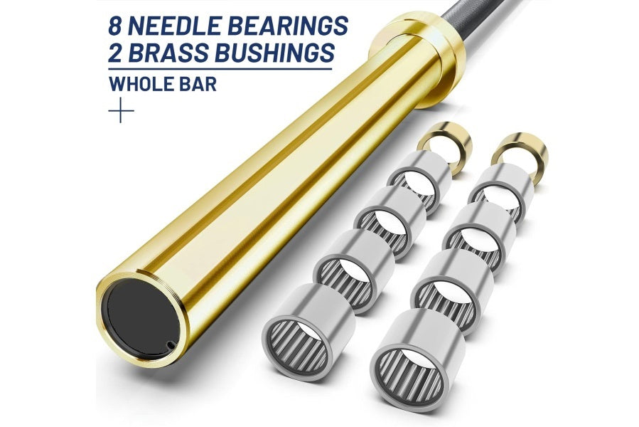 Warrior Black Cerakote & Gold Titanium Barbell – 360 Fitness