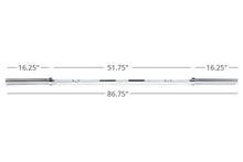Load image into Gallery viewer, Warrior Economy Olympic Chrome Barbell (7ft)