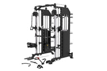 Load image into Gallery viewer, Warrior 801 Pro Power Rack Cage Functional Trainer Cable Pulley Home Gym w/ Smith Machine
