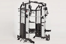 Load image into Gallery viewer, Warrior 801 Pro Power Rack Cage Functional Trainer Cable Pulley Home Gym w/ Smith Machine
