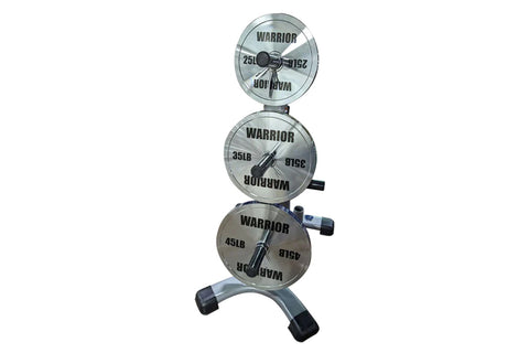 Warrior Chrome Olympic Weight Plates (230lb Set)