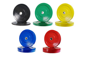 Warrior Olympic Color Bumper Plate Set (230lbs)