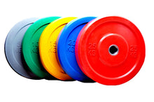 Load image into Gallery viewer, Warrior Olympic Color Bumper Plate Set (230lbs)
