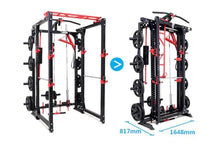 Load image into Gallery viewer, Warrior Freestanding Folding Cable Pulley Power Rack