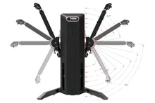 Load image into Gallery viewer, Black bike trainer with adjustable arms