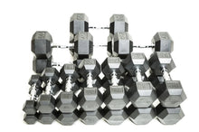 Load image into Gallery viewer, Warrior Rubber Hex Dumbbells (π FALL CLEARANCE SALE - $1.79/lb)
