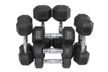 Load image into Gallery viewer, Warrior Rubber Hex Dumbbells (π FALL CLEARANCE SALE - $1.79/lb)
