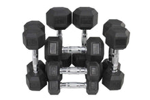 Load image into Gallery viewer, Warrior Rubber Hex Dumbbells (🏃IN-STORE SPECIAL - $0.88/lb)