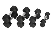 Load image into Gallery viewer, Warrior Rubber Hex Dumbbells (π FALL CLEARANCE SALE - $1.79/lb)