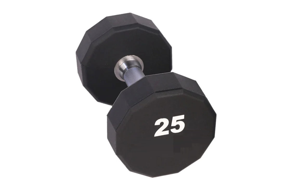 Warrior 12-Sided Urethane Dumbbell Set (5-50lb) – 360