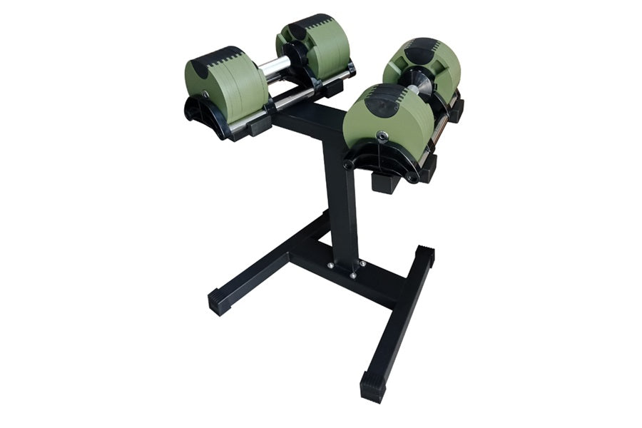 Adjustable dumbbells sales with stand