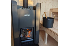 Load image into Gallery viewer, Harvia Linear 16 Wood-Burning Sauna Stove Heater (Black)