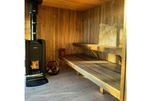 Load image into Gallery viewer, Harvia Linear 16 Wood-Burning Sauna Stove Heater (Black)