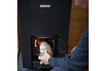 Load image into Gallery viewer, Harvia Linear 16 Wood-Burning Sauna Stove Heater (Black)