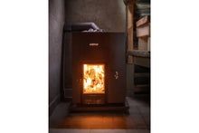 Load image into Gallery viewer, Harvia Linear 22 GreenFlame ES Wood-Burning Sauna Stove Heater (Black)