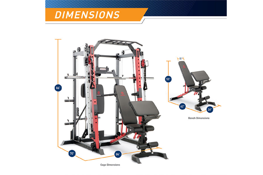 Marcy smith deals machine dimensions