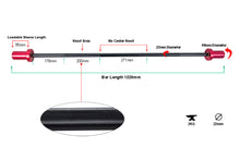 Load image into Gallery viewer, Warrior Mini Olympic Barbell