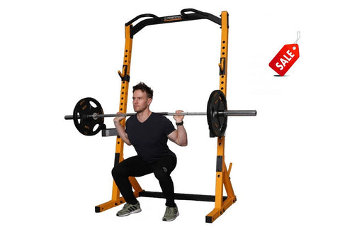 Powertec WorkBench Half Rack (Black) (š FALL CLEARANCE SALE)