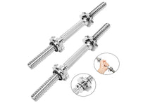 Load image into Gallery viewer, Warrior Hex Bolt Chrome Dumbbell Handles