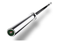 Load image into Gallery viewer, Warrior Black Zinc &amp; Chrome Olympic Barbell
