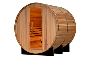 Golden Designs "Uppsala" 4 Person Barrel Traditional Steam Sauna