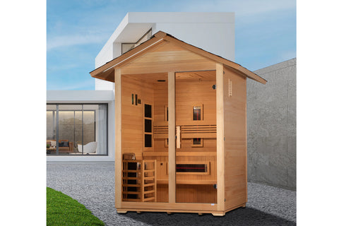 Golden Designs "Carinthia" 3-Person Hybrid Outdoor Sauna