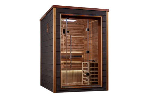 Golden Designs Narvik 2 Person Outdoor-Indoor Traditional Sauna