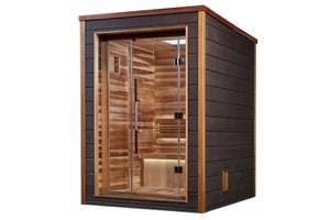 Golden Designs Narvik 2 Person Outdoor-Indoor Traditional Sauna