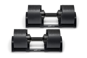 NÜOBELL 80lb Adjustable Dumbbells (Matte Black)