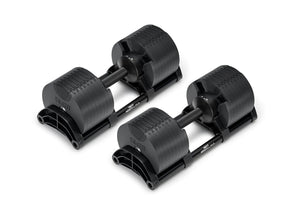 NÜOBELL 80lb Adjustable Dumbbells (Matte Black)