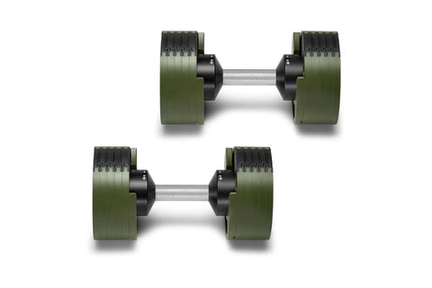 NÜOBELL 50lb Adjustable Dumbbells (Tactical)