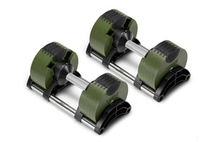 NÜOBELL 50lb Adjustable Dumbbells (Tactical)