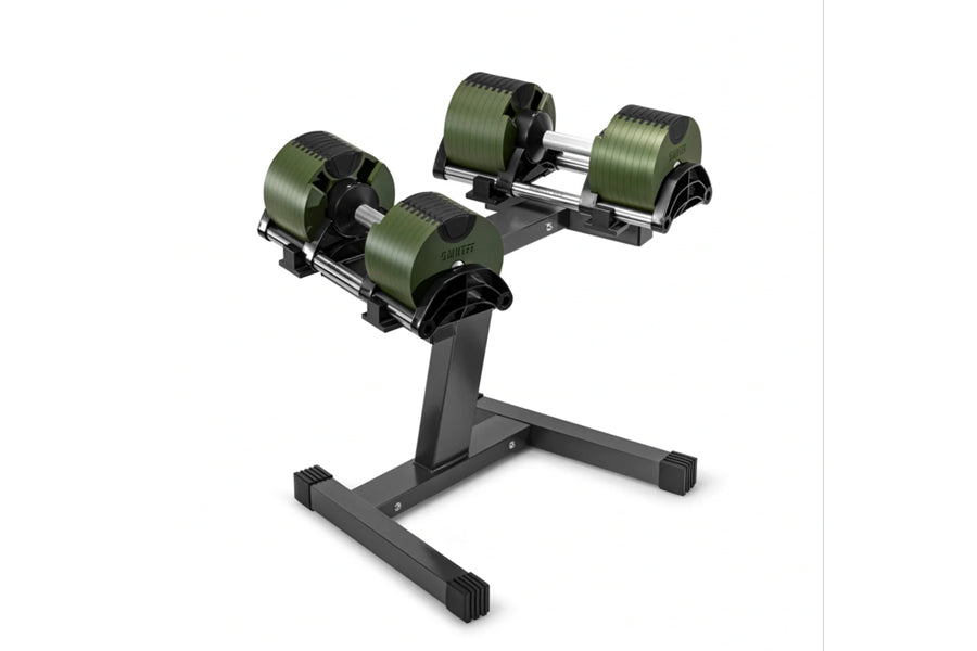 NÜOBELL Single-Legged Steel Adjustable Dumbbell Stand – 360