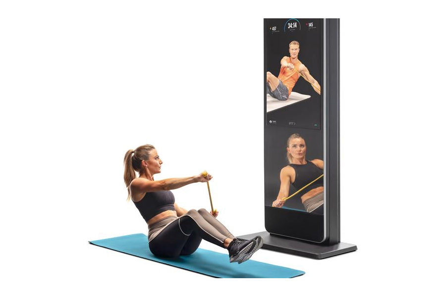 Exercise machine on sale mirror