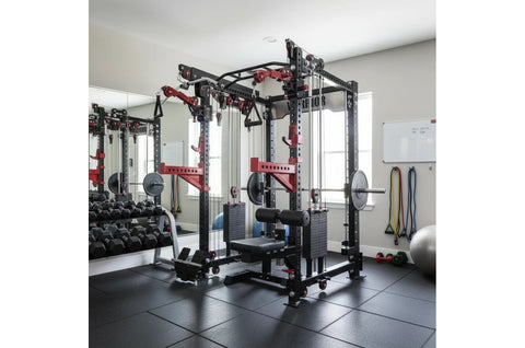 Warrior 3.5 Cable Crossover Pulley Power Rack Gym System w/ Lat Pulldown (Optional Counterbalance Smith) (😎 SUMMER SALE)