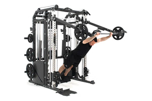 Warrior 701 All-in-One Power Rack Functional Trainer Cable Crossover Home Gym w/ Smith Cage