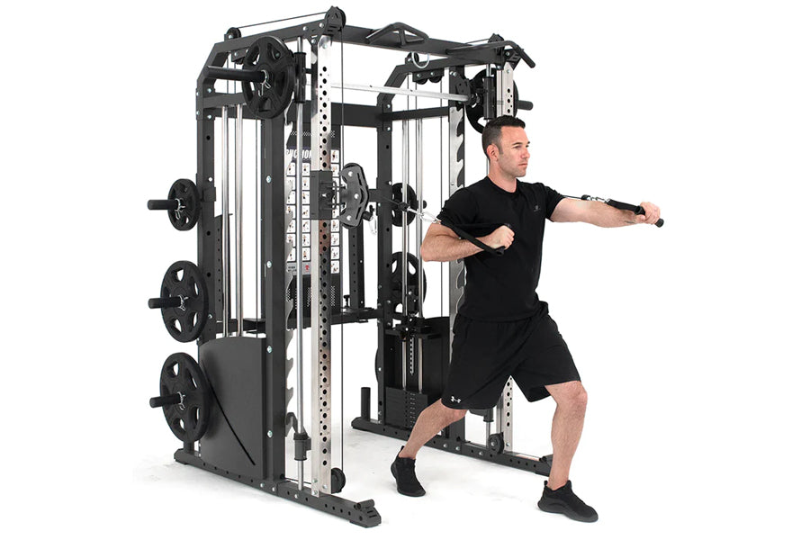 Warrior 701 All-in-One Power Rack Functional Trainer Cable Crossover H ...