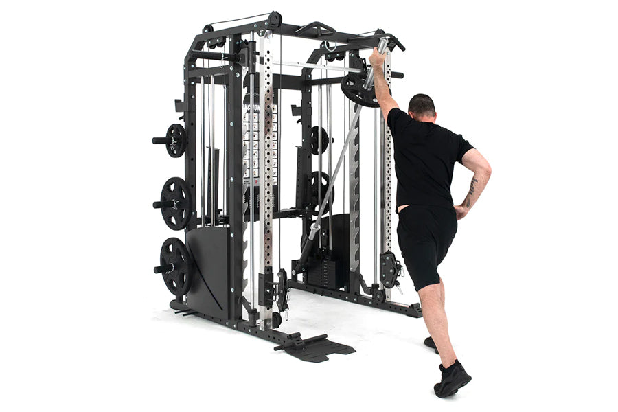 Warrior 701 All-in-One Power Rack Functional Trainer Cable Crossover Home Gym w/ Smith Cage (🍂 FALL CLEARANCE SALE)