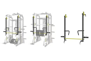 Warrior 701 All-in-One Power Rack Functional Trainer Cable Crossover Home Gym w/ Smith Cage